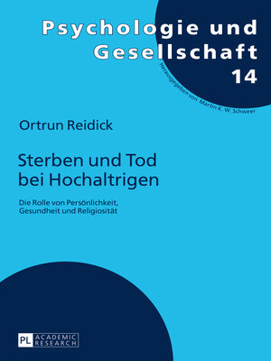cover image of Sterben und Tod bei Hochaltrigen